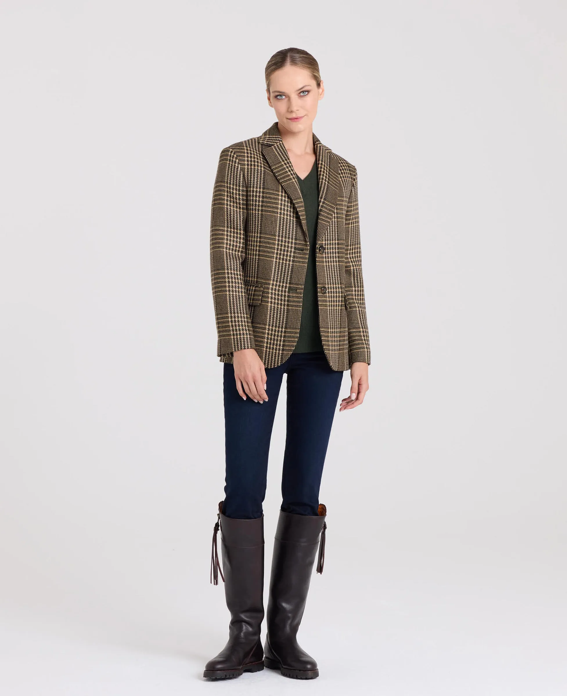 Carol Oversized Check Blazer