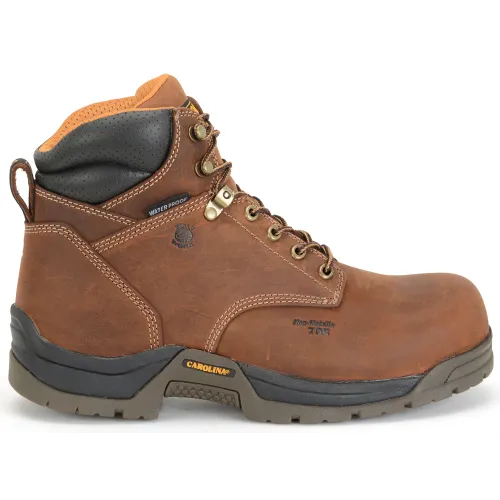 Carolina Men's Bruno Lo 6" Soft Toe WP Work Boot - Brown - CA5020