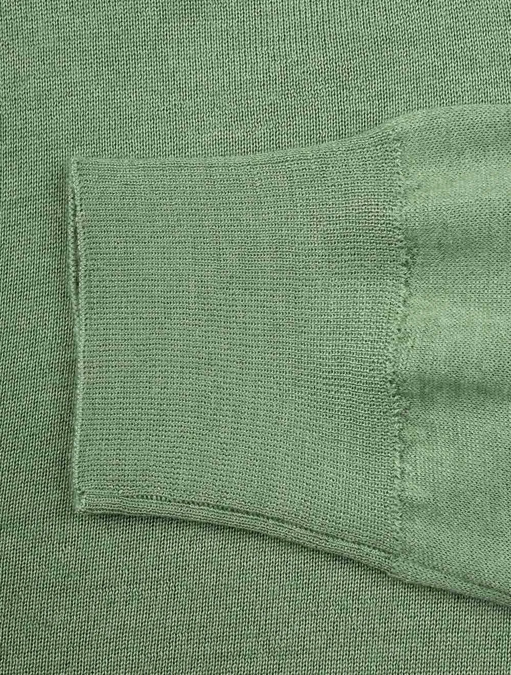 Cashmere & Silk Crew Neck Green