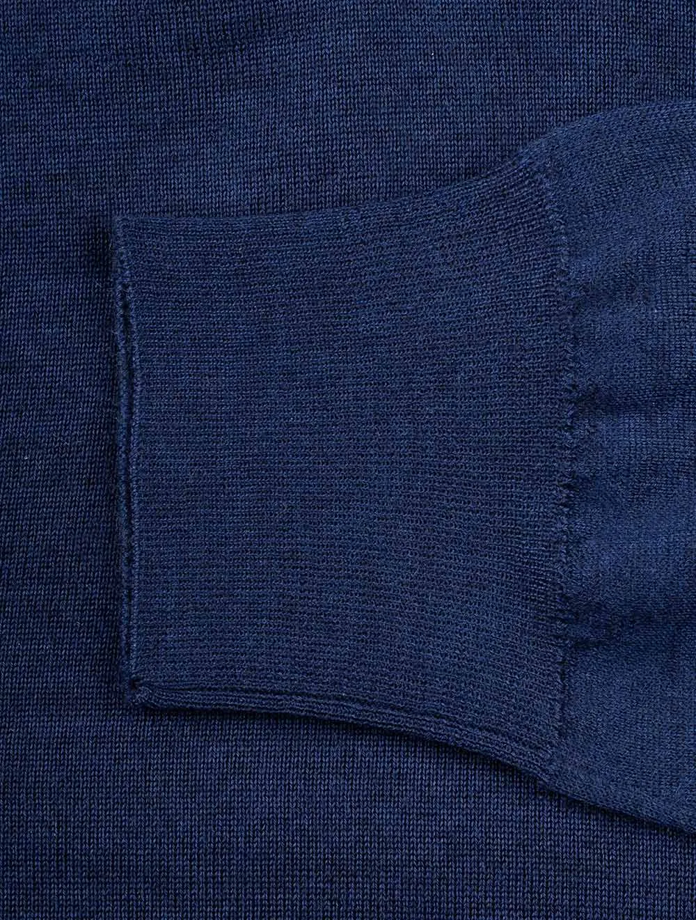 Cashmere & Silk Crew Neck Navy