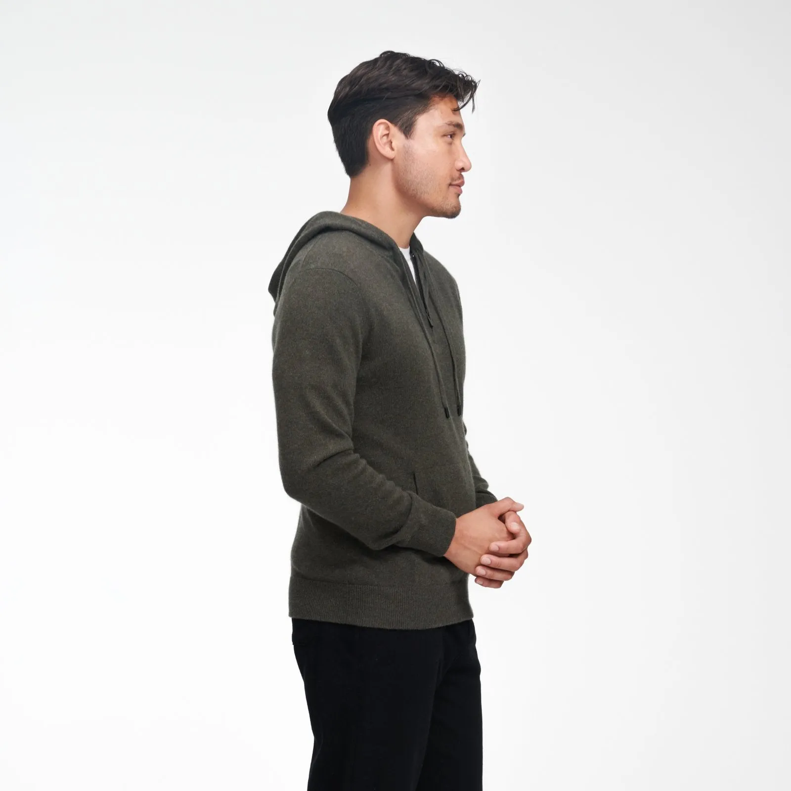 Cashmere Quarter Zip Hoodie