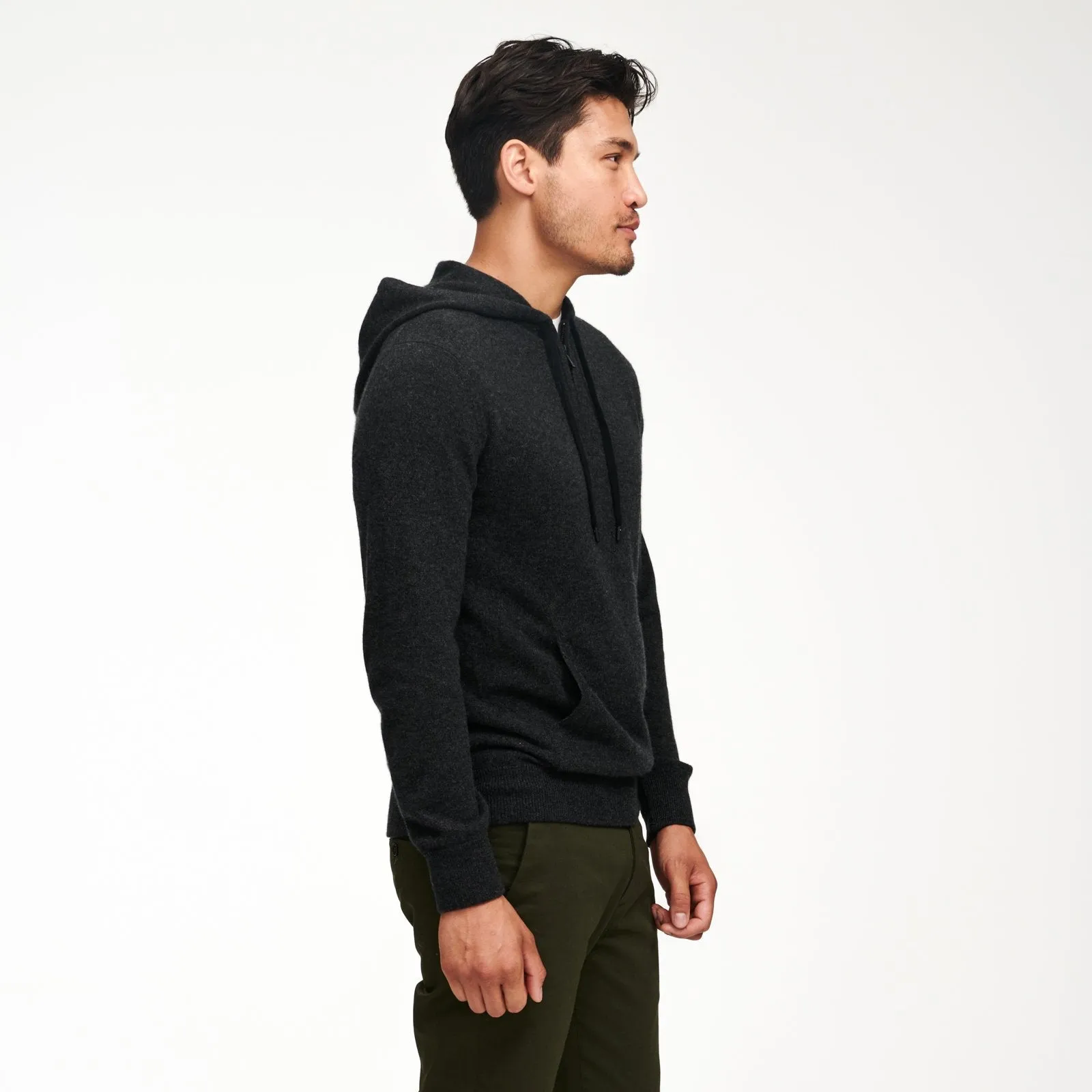 Cashmere Quarter Zip Hoodie