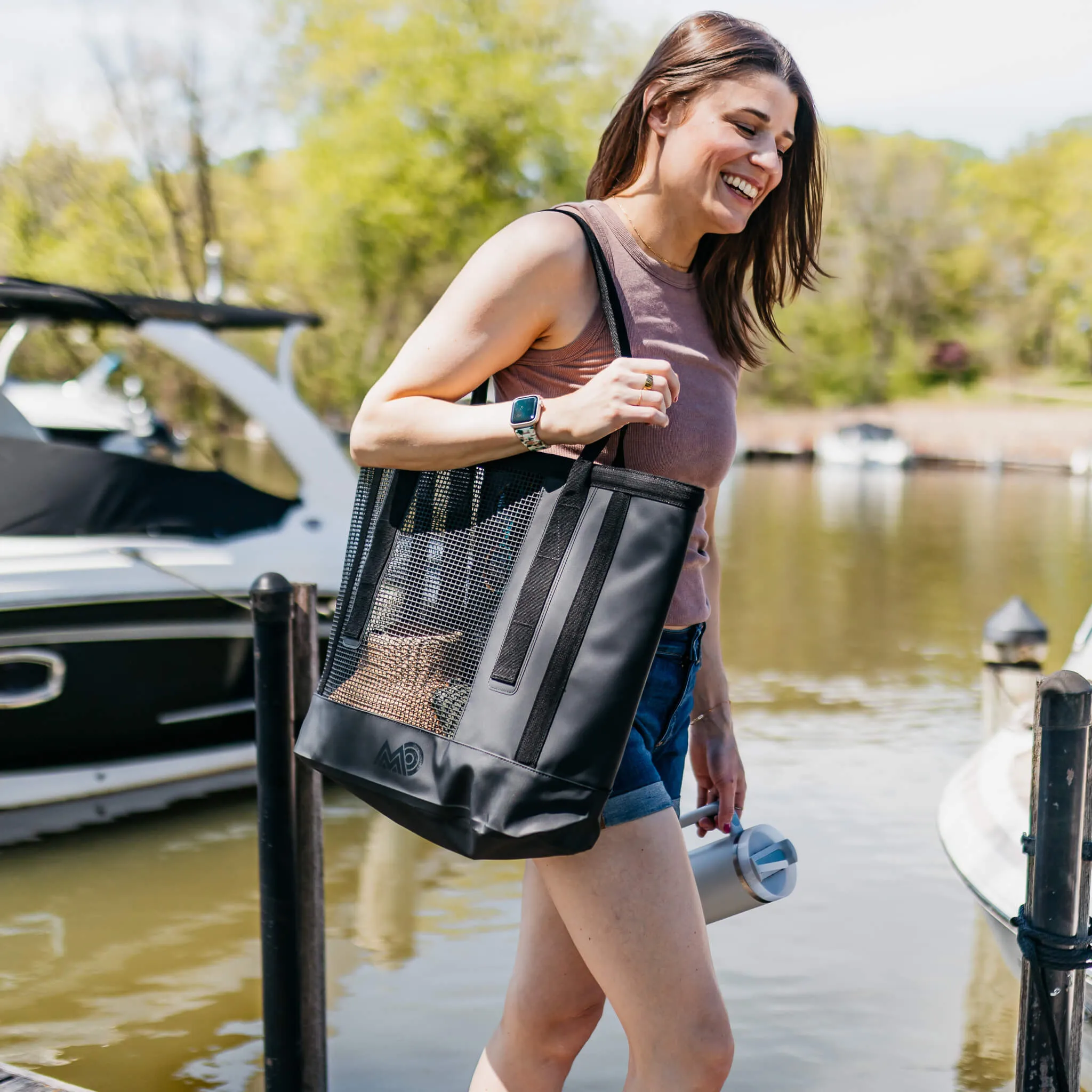 CASSI | Beach Tote Bag | Waterproof Bottom