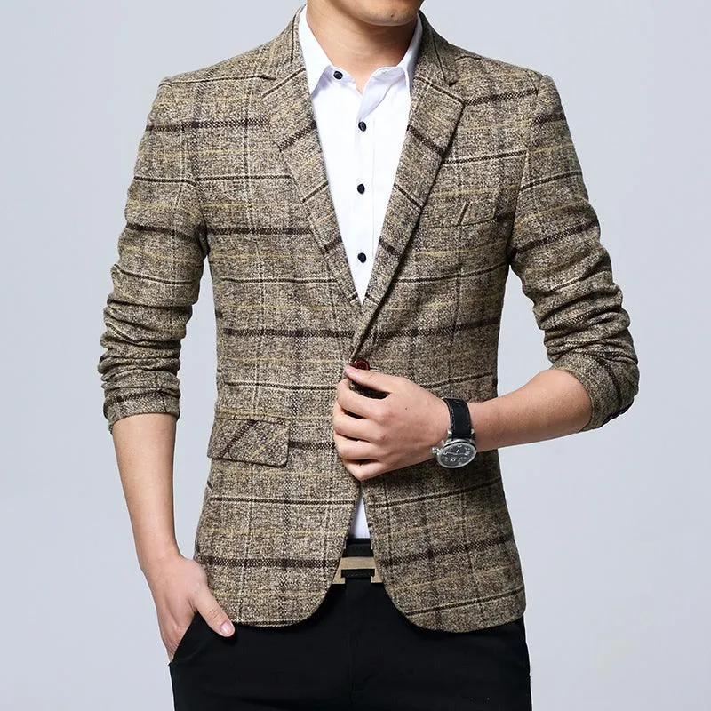 Casual and Stylish Slim Fit Men's Blazer - Style 2022