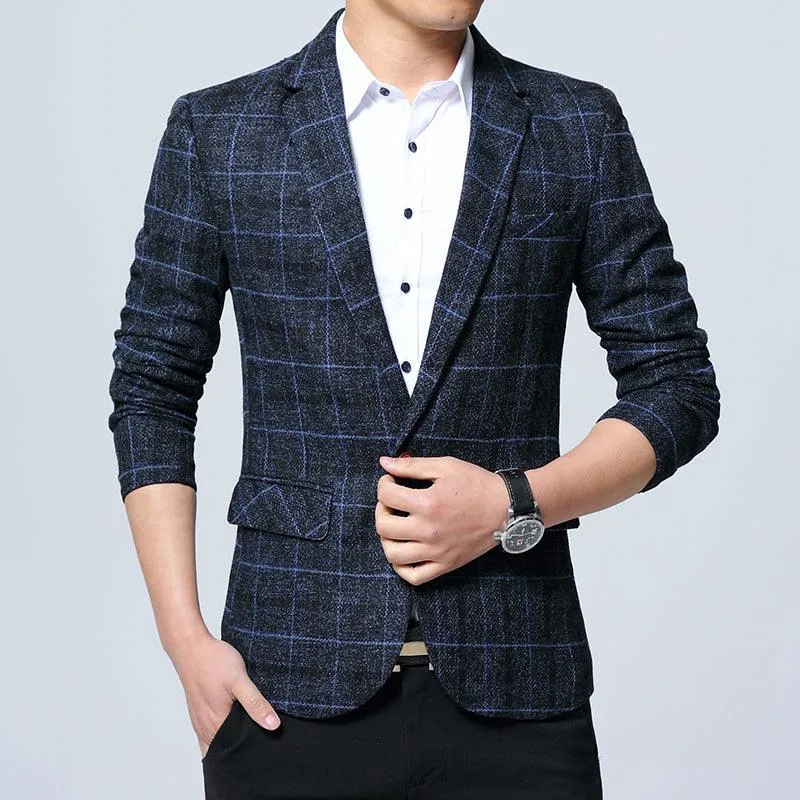 Casual and Stylish Slim Fit Men's Blazer - Style 2022