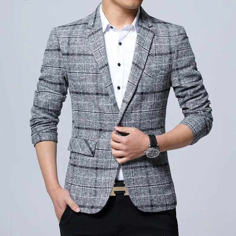 Casual and Stylish Slim Fit Men's Blazer - Style 2022