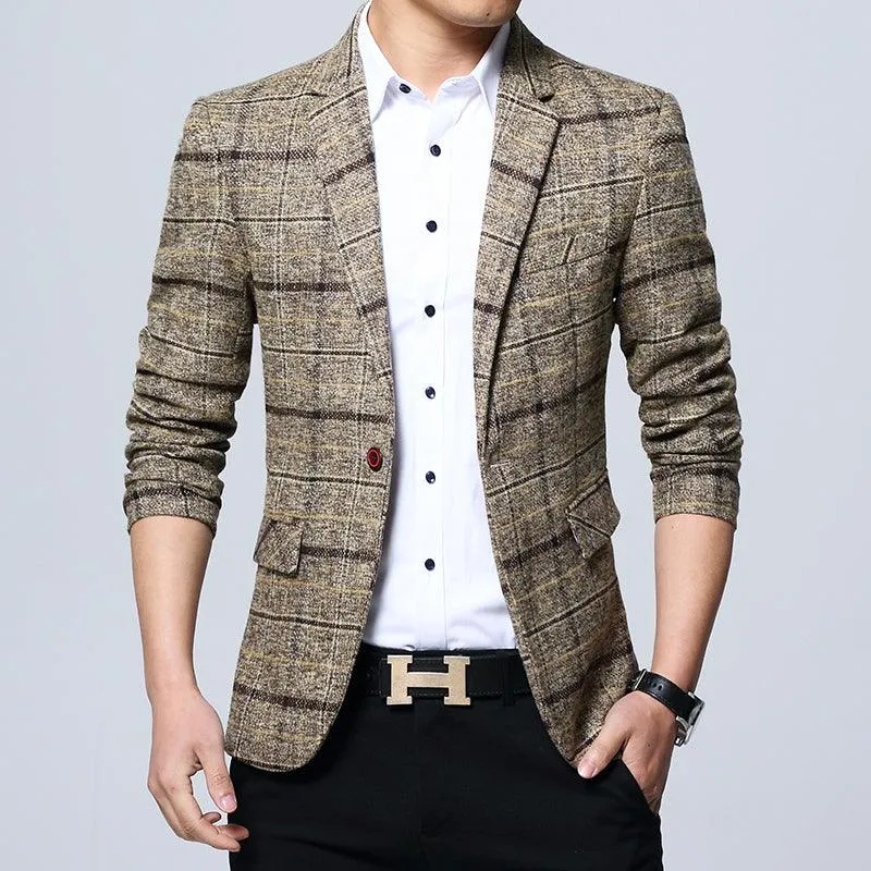 Casual and Stylish Slim Fit Men's Blazer - Style 2022