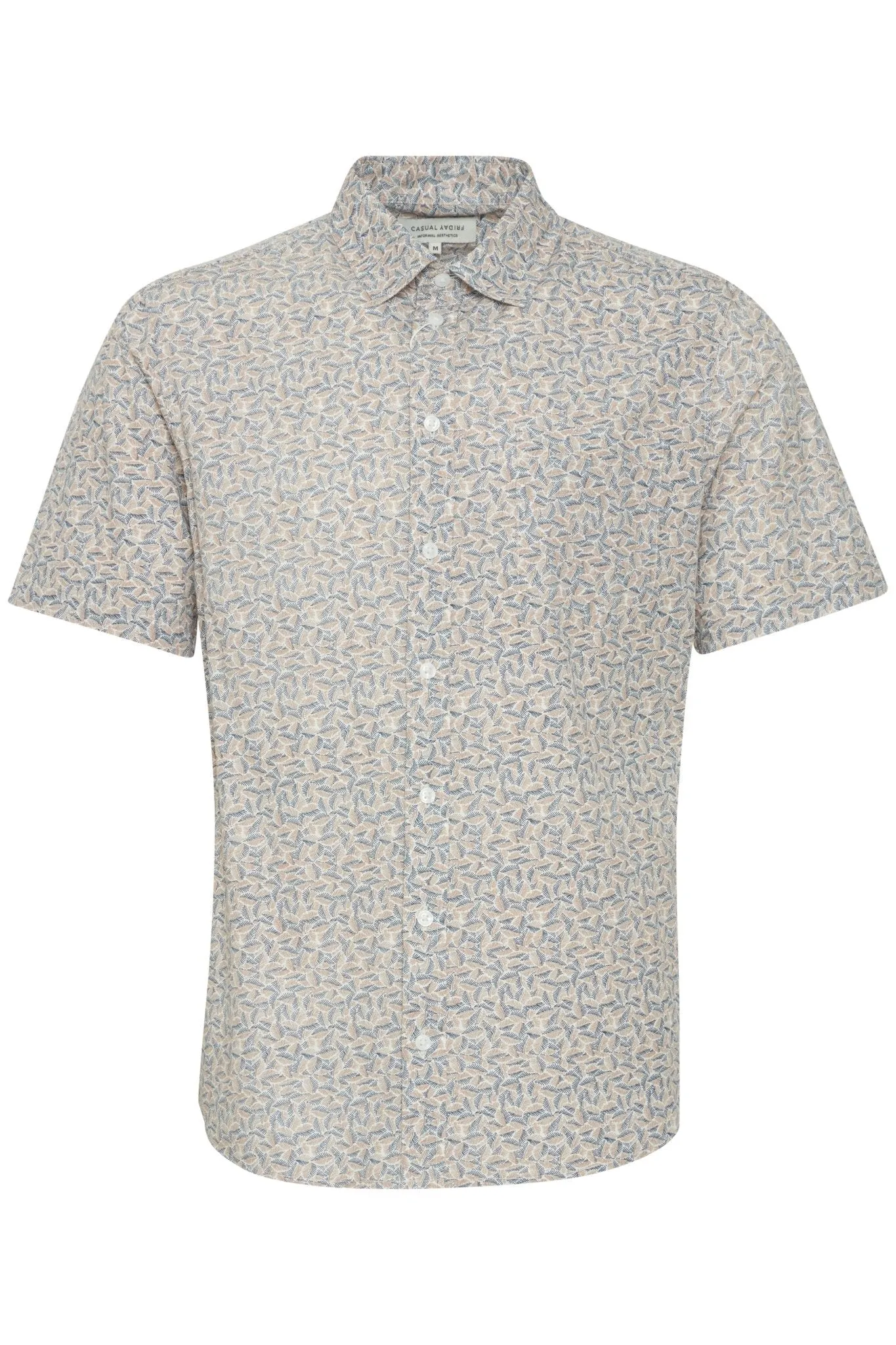 CASUAL FRIDAY - CFAnton SS AOP Leaves shirt - 20505069