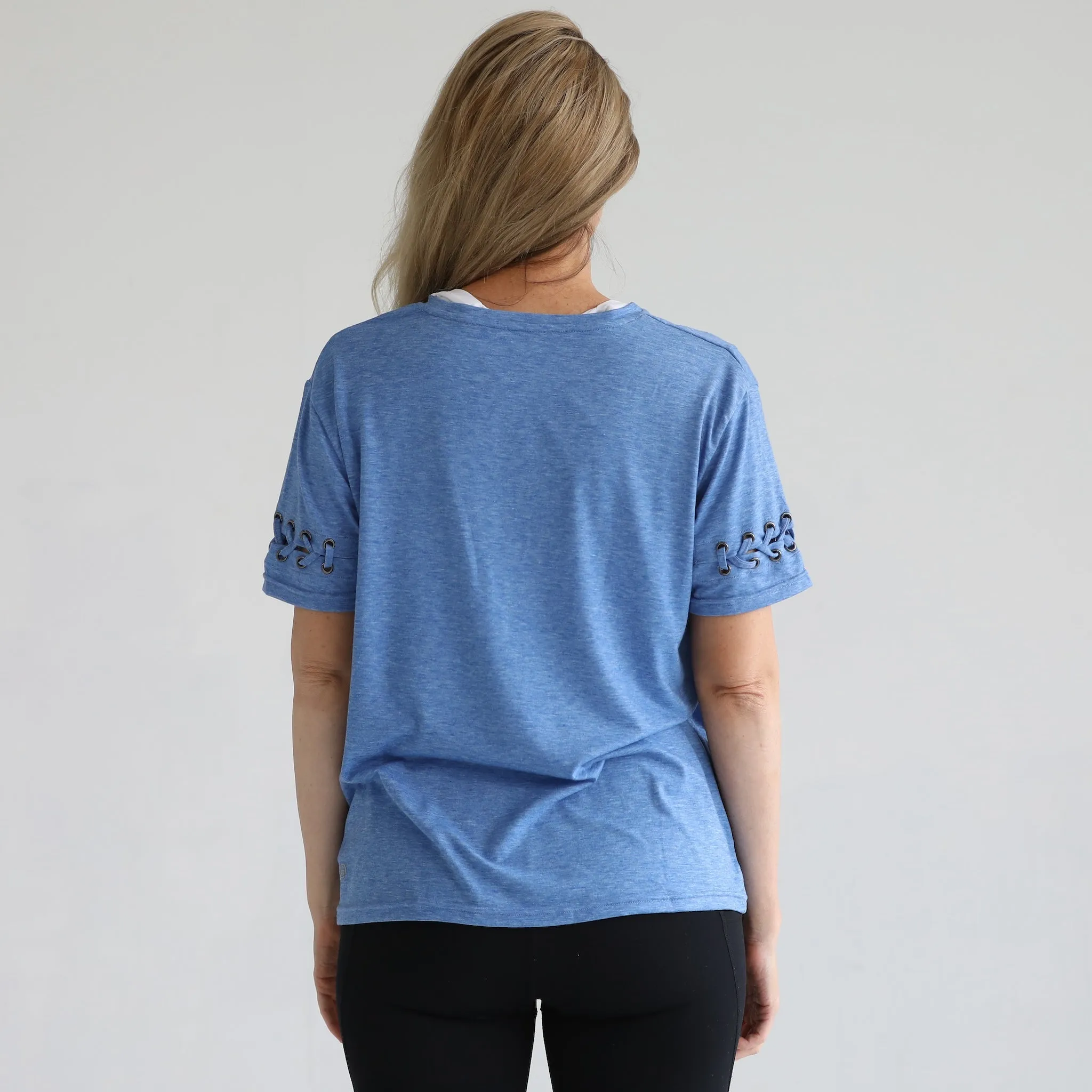 Casual Nursing T-Shirt (Pacific Blue)