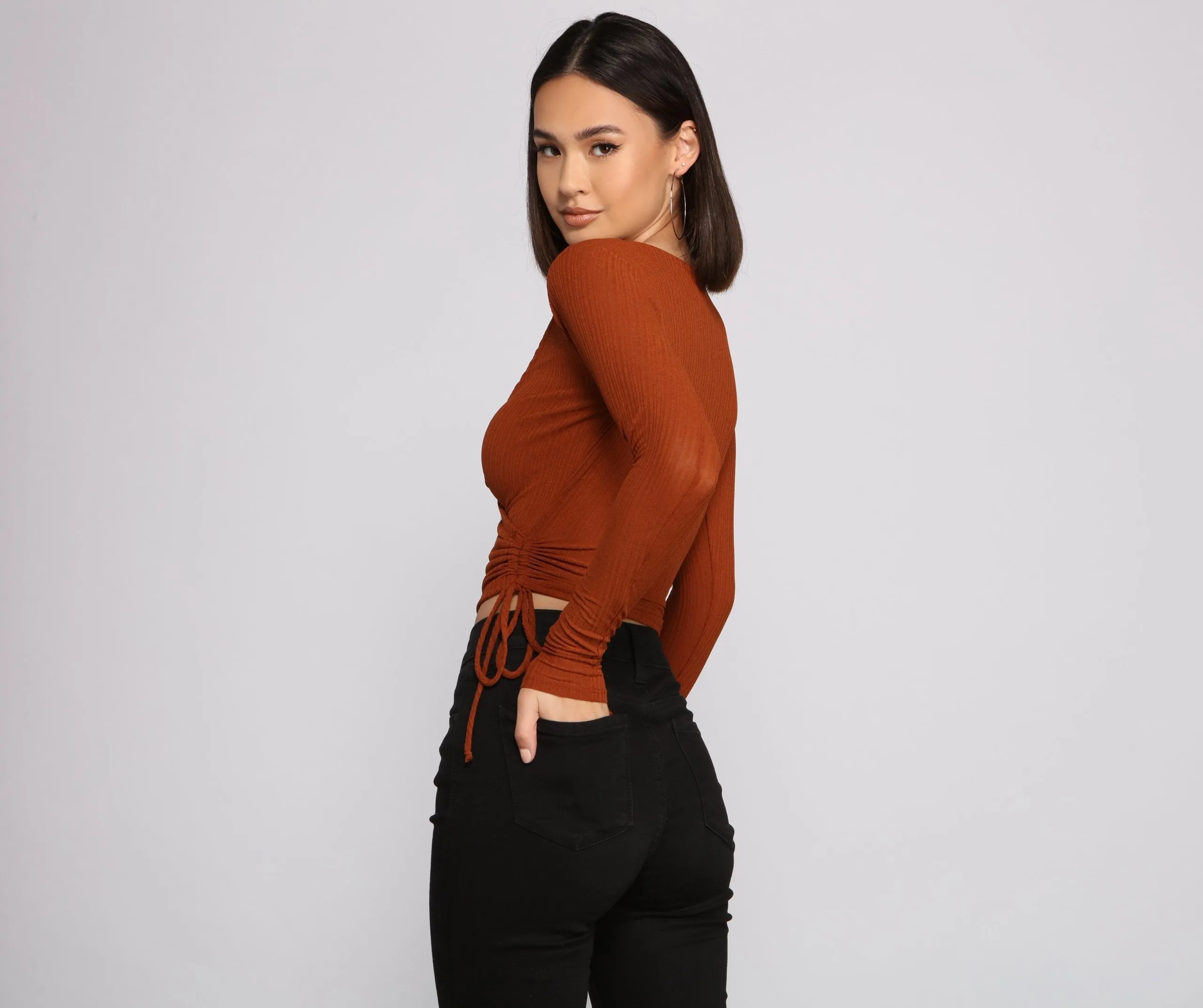 Casual Vibes Ribbed Knit Top