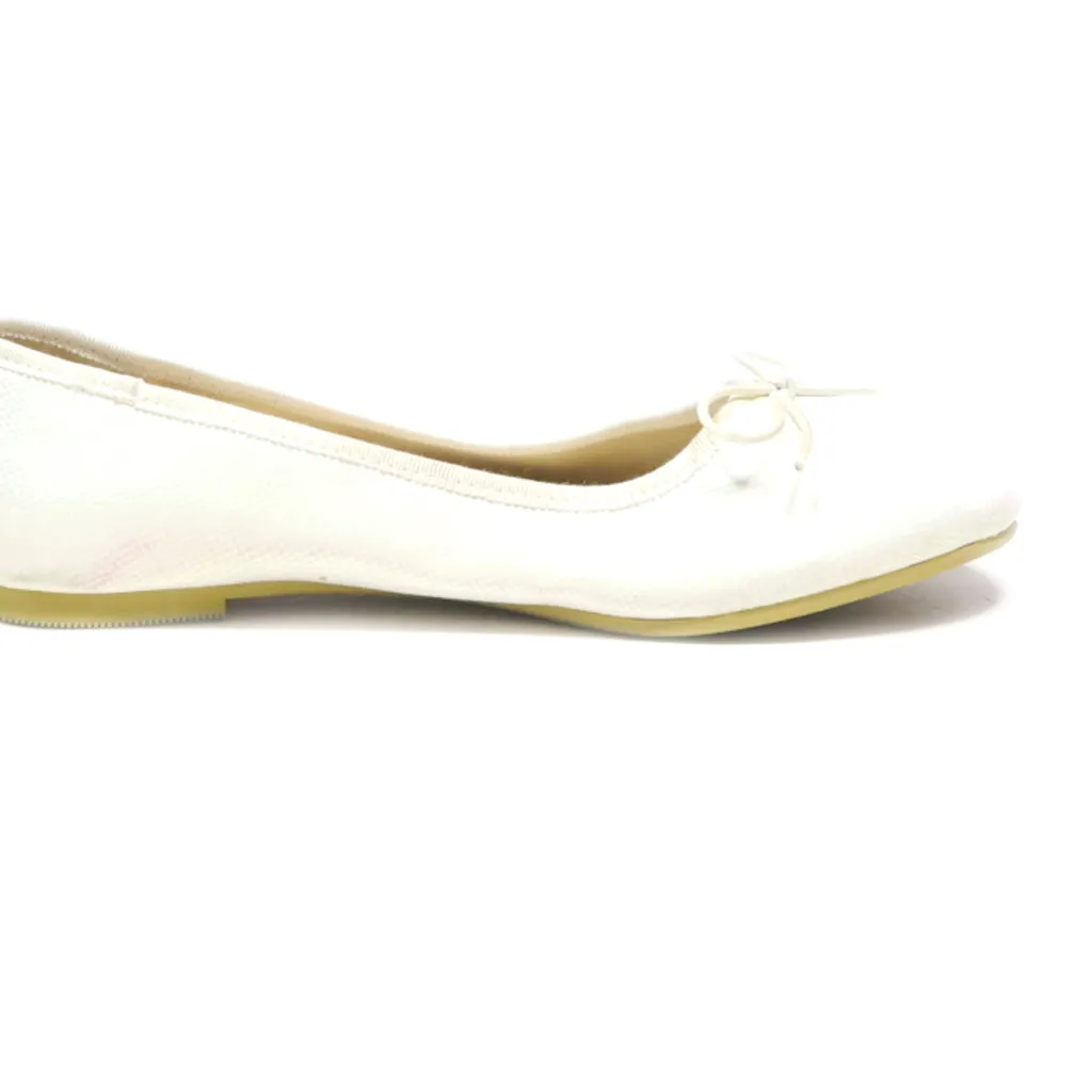 Cat & Jack Ballerinas Leather White Colour For Women