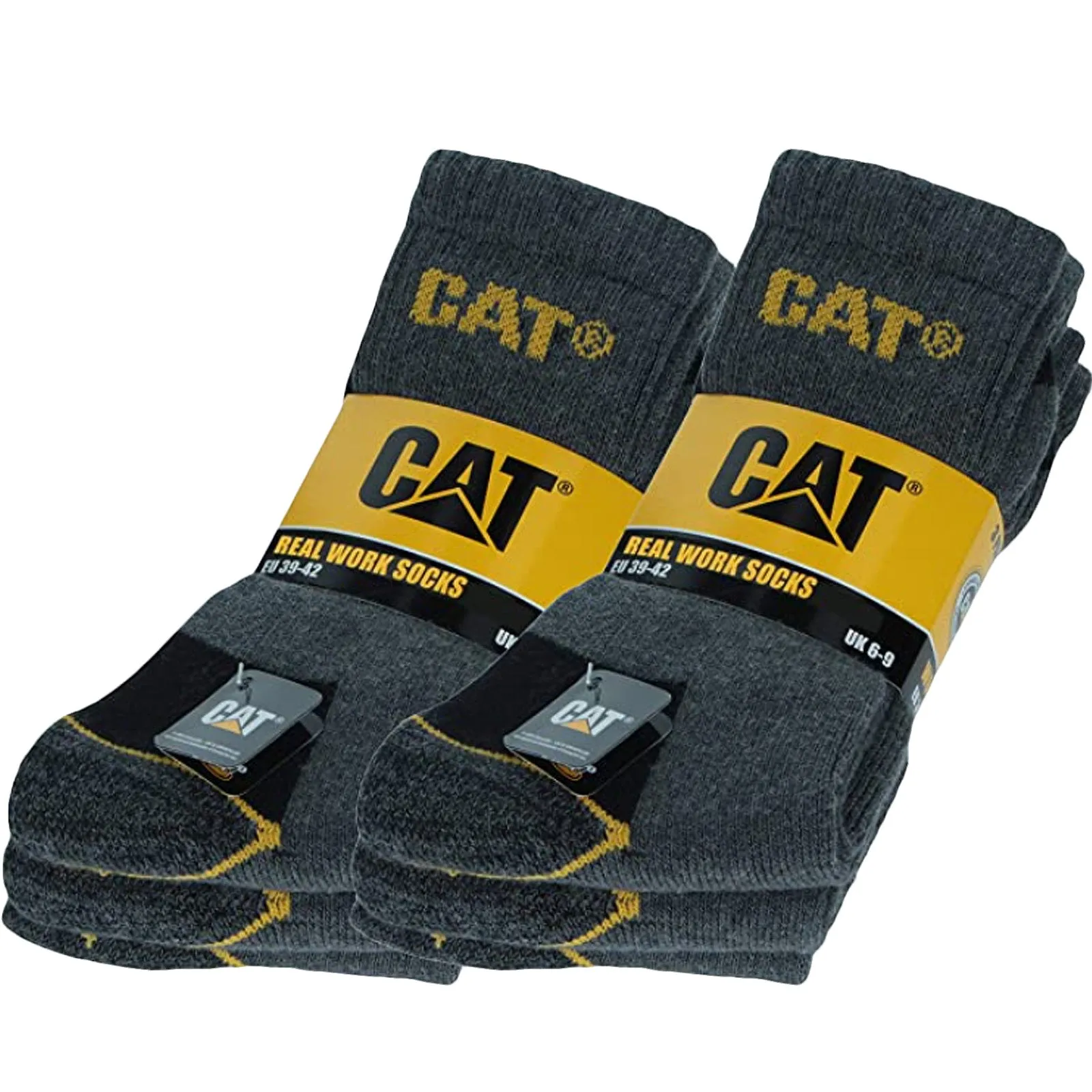 CAT Caterpillar Mens Heavy Duty Socks - Charcoal