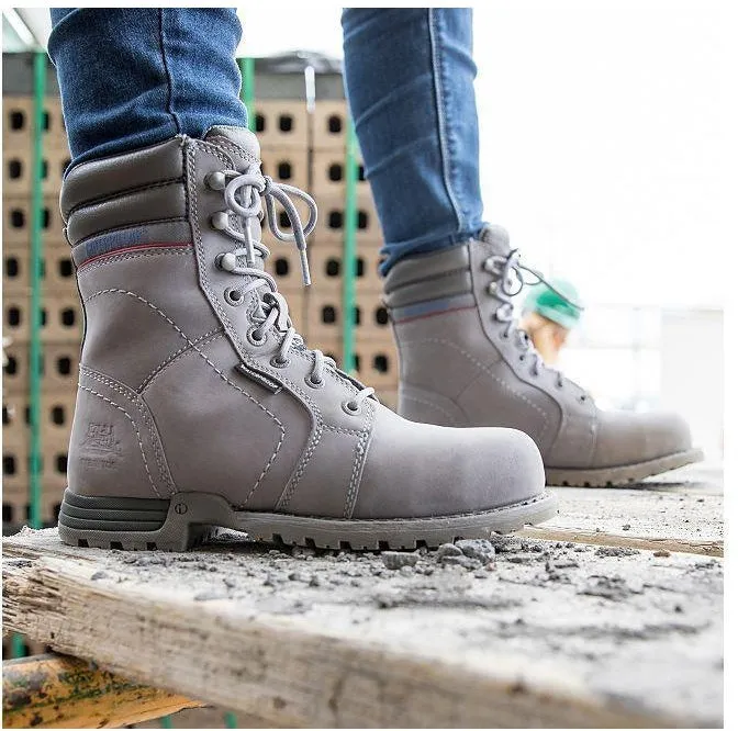 CAT Women's Echo Waterproof Steel Toe Work Boot - Grey - P90565