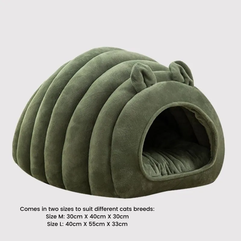 Caterpillar Cat Cave Bed