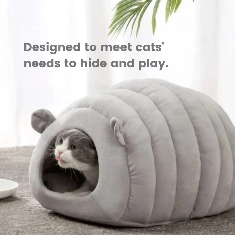 Caterpillar Cat Cave Bed