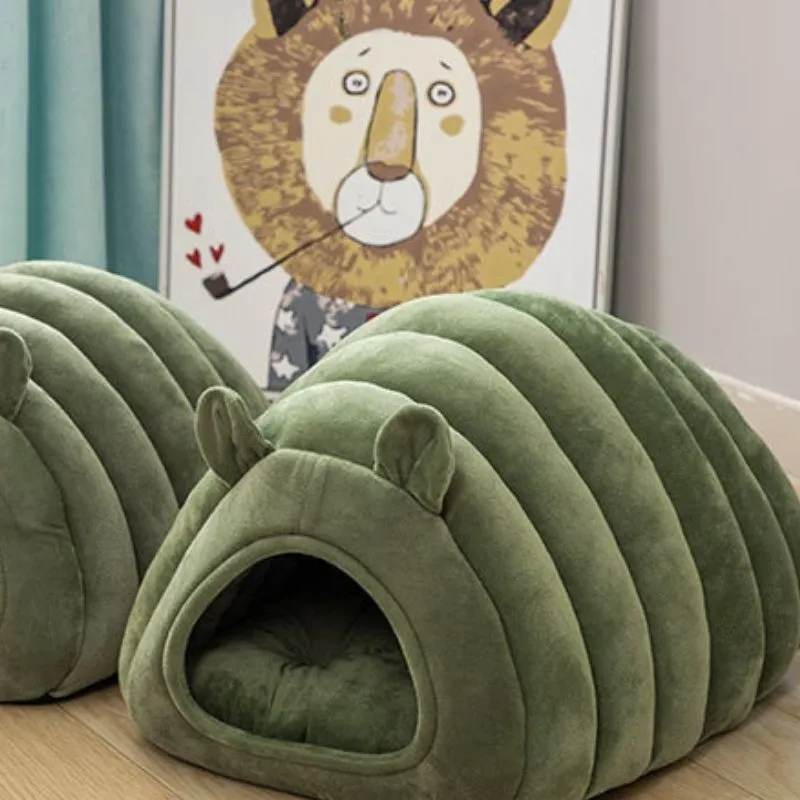 Caterpillar Cat Cave Bed