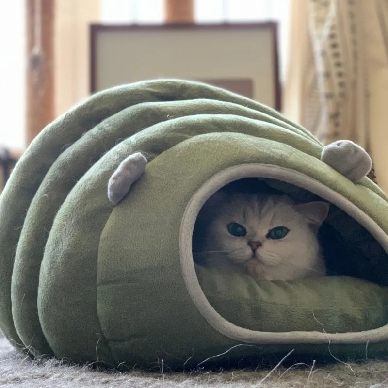 Caterpillar Cat Cave Bed