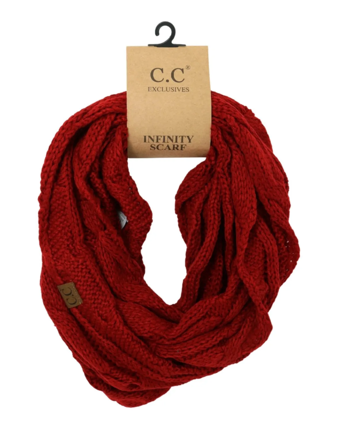 C.C. Cable Knit Infinity Scarf (More colors available) - Sf-800