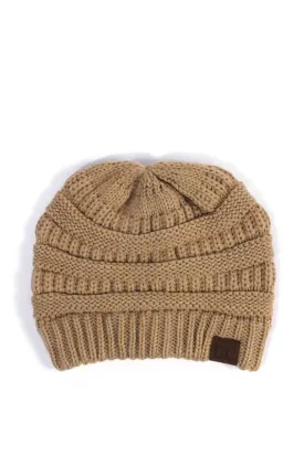 CC Hat Beanie Camel