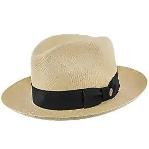 Center Dent - Stetson Panama Straw Fedora Hat - TSCDNTK