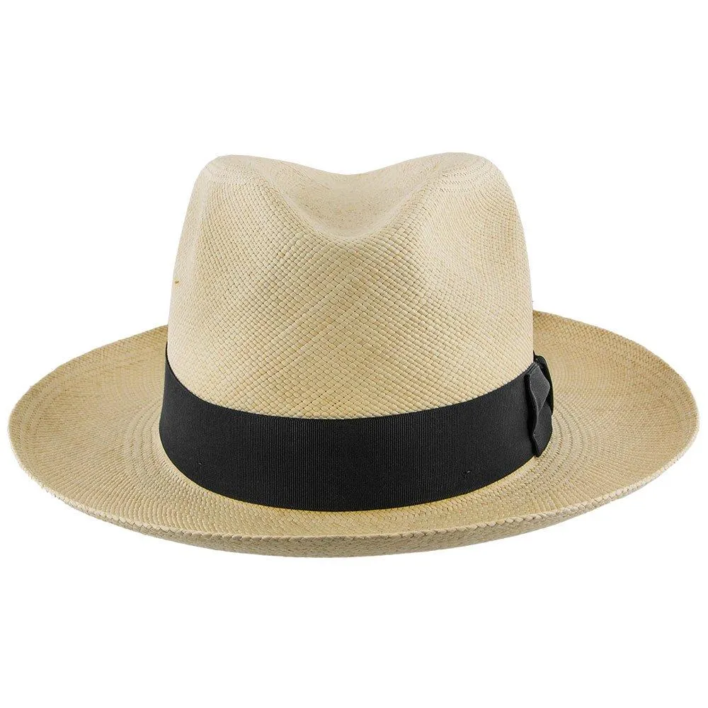 Center Dent - Stetson Panama Straw Fedora Hat - TSCDNTK