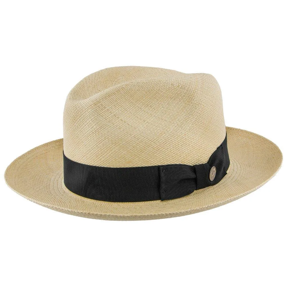 Center Dent - Stetson Panama Straw Fedora Hat - TSCDNTK