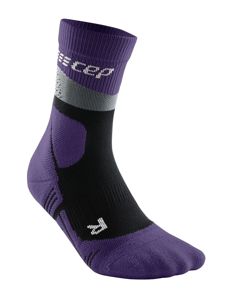 CEP | Hiking Max Cushion Mid Cut Compression Socks | Women's | Purple