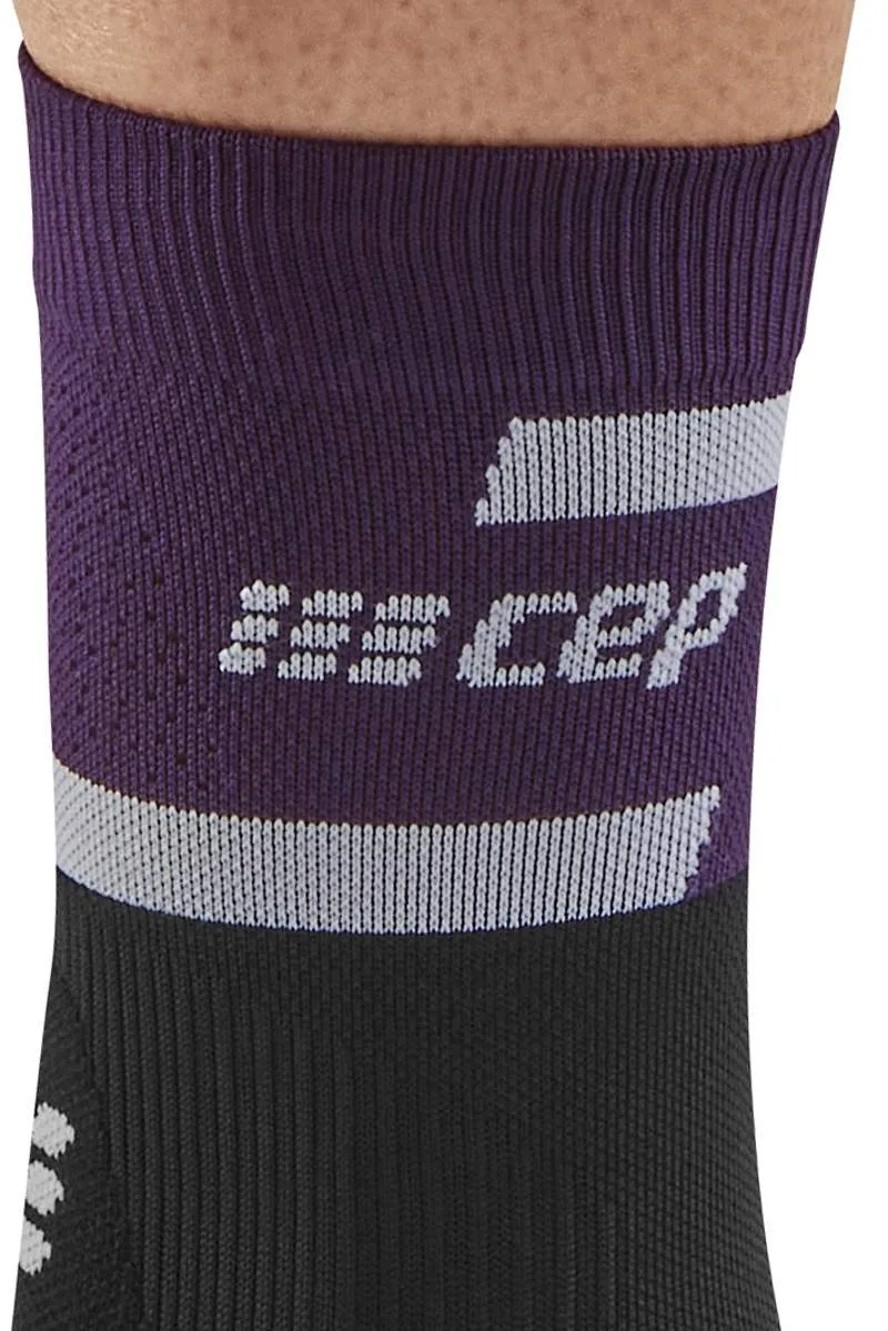 CEP Women's The Run Socks Mid-Cut v4 - Violet/Black