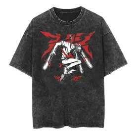 Chainsaw Man Bloody Battle Vintage T-Shirt | Otakumise