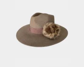 Chalet Brown Felt Panama Style Hat - The St. Moritz