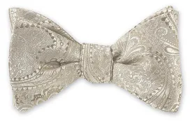 Champagne Paisley Bow Tie - B1693