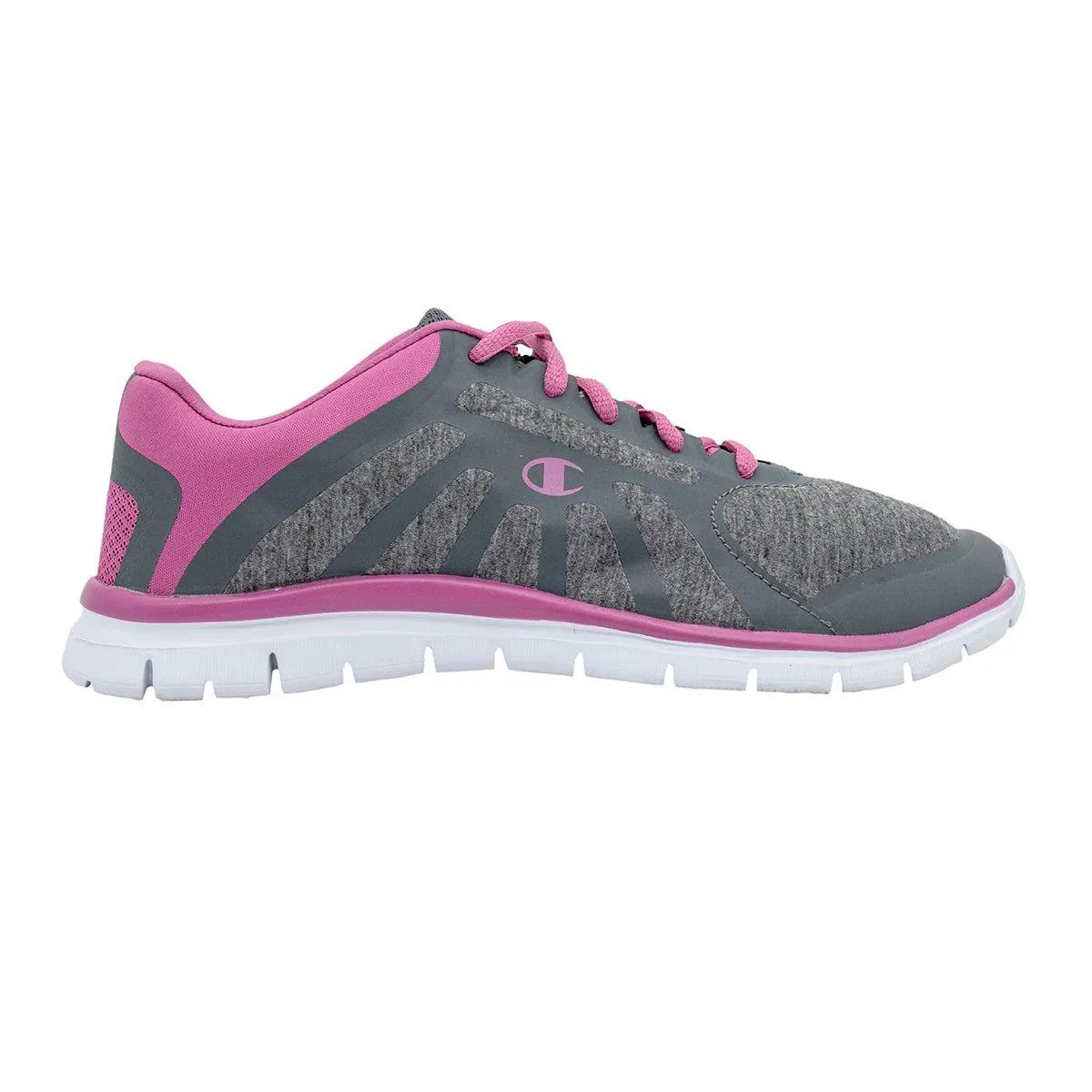 Champion Alpha Running Sport Shoes Coated Fabric Grey Colour For Women