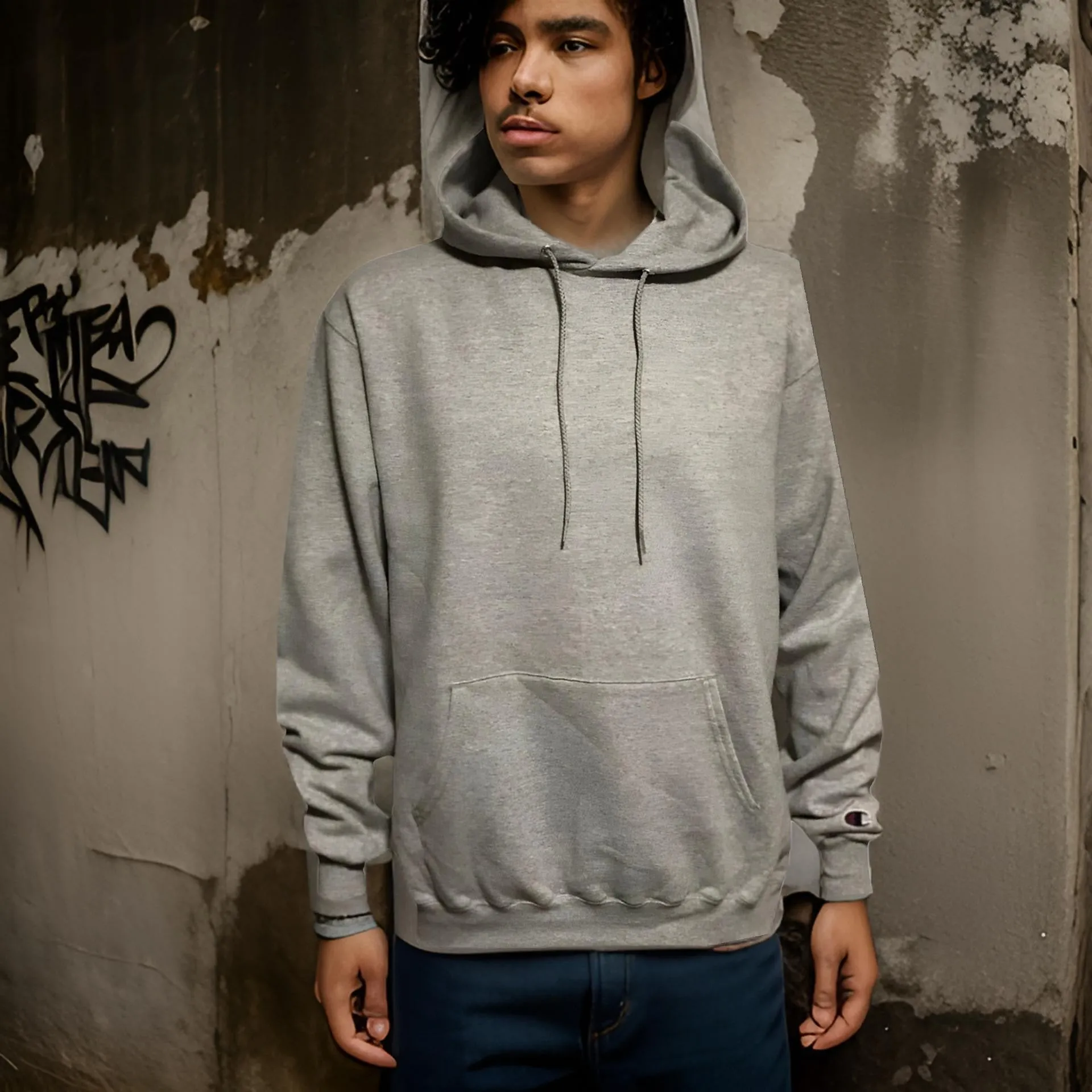 ^CHAMPION ATHLETICS^ (GREY) PULLOVER HOODIES