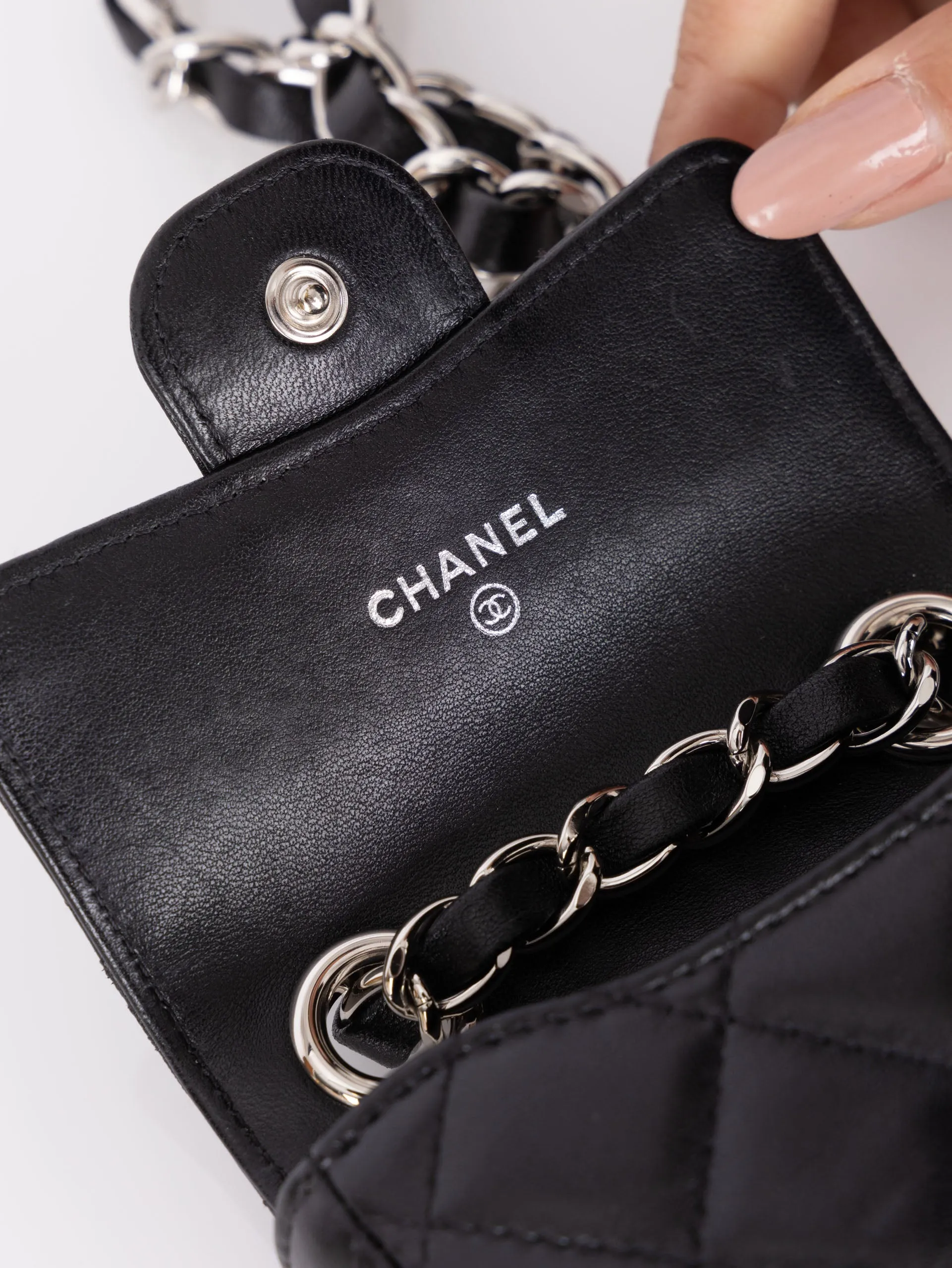 Chanel 2021 Lambskin Mini Belt Bag