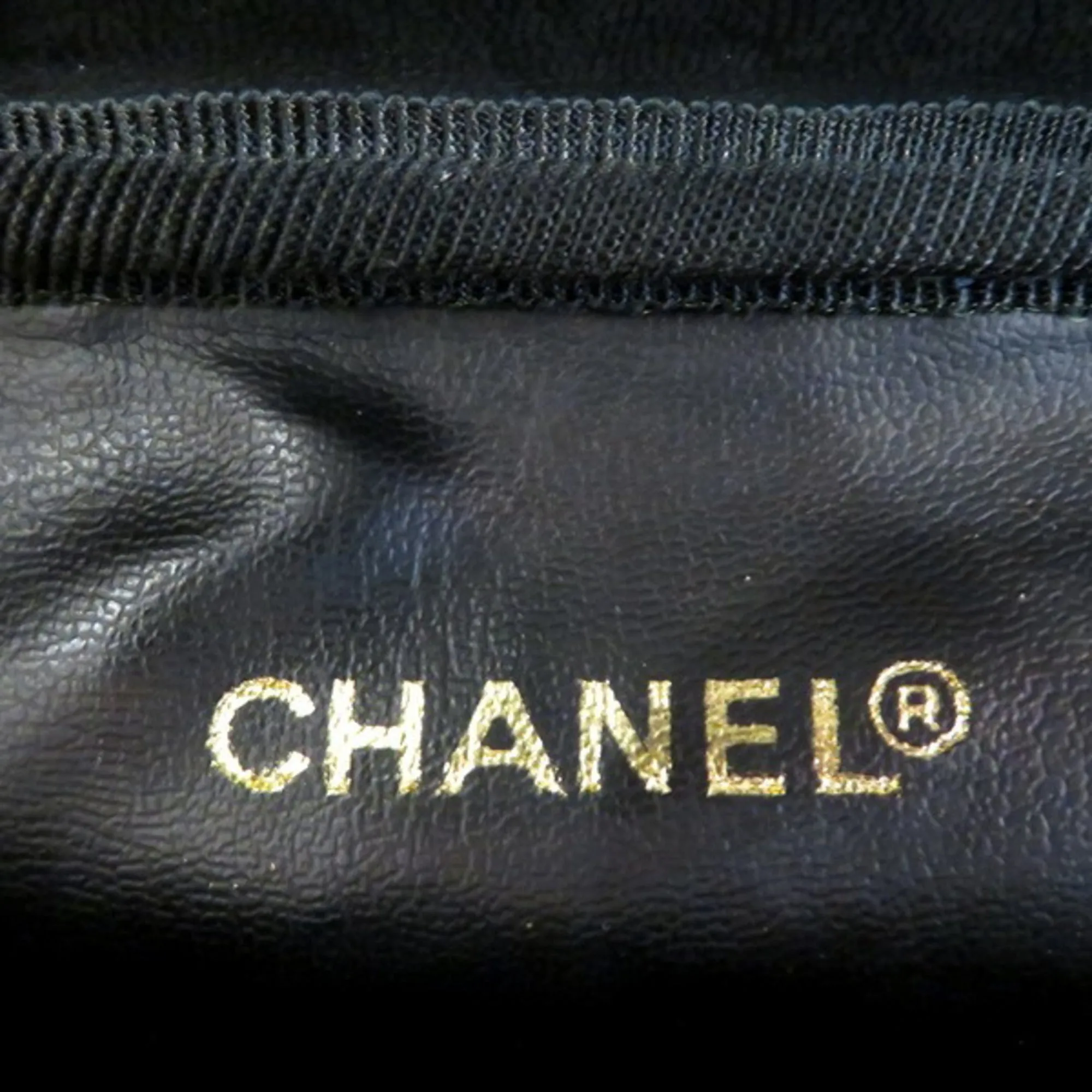 CHANEL Bicolore Lambskin Vanity Bag Handbag Ladies