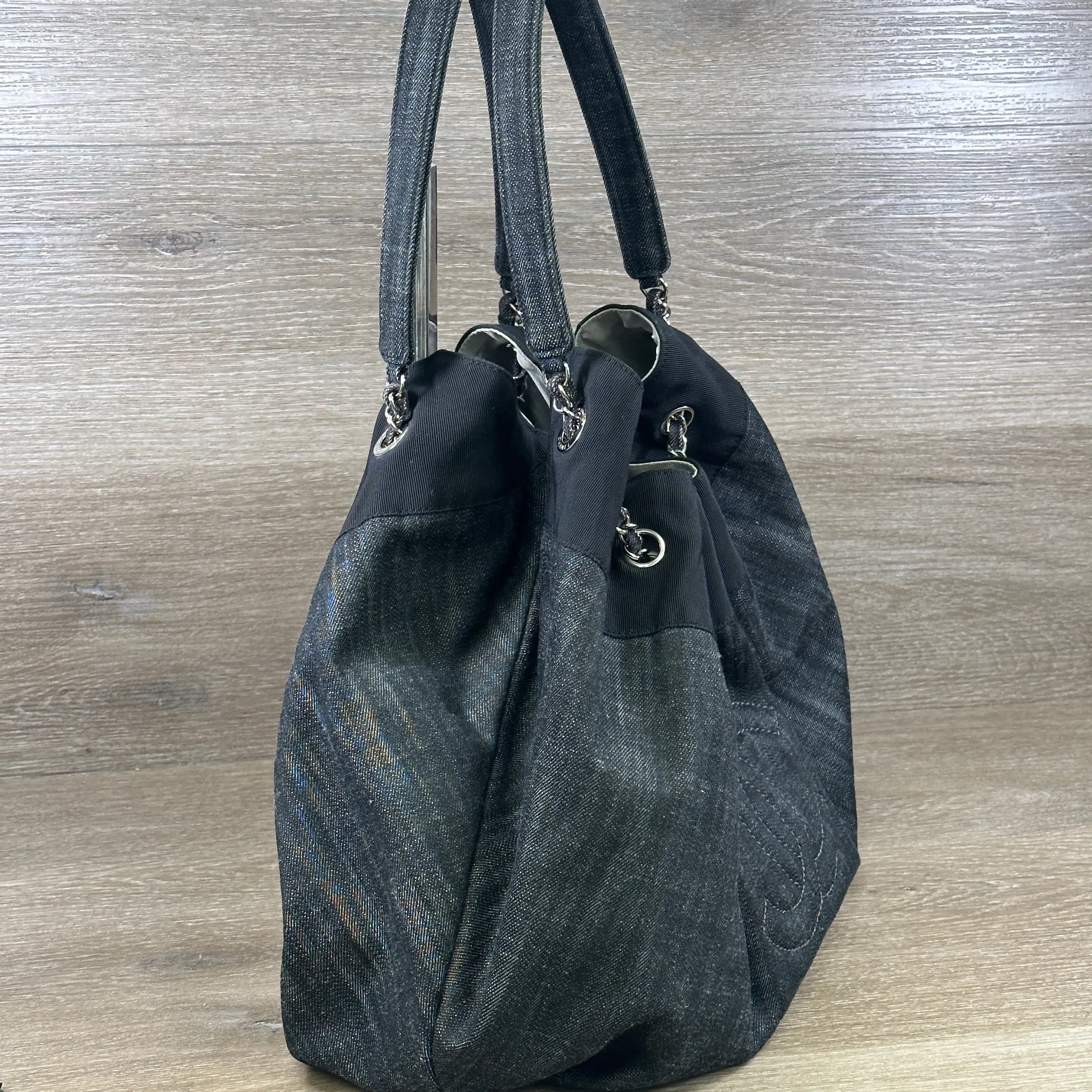 Chanel Coco Cabas Denim Hobo XL