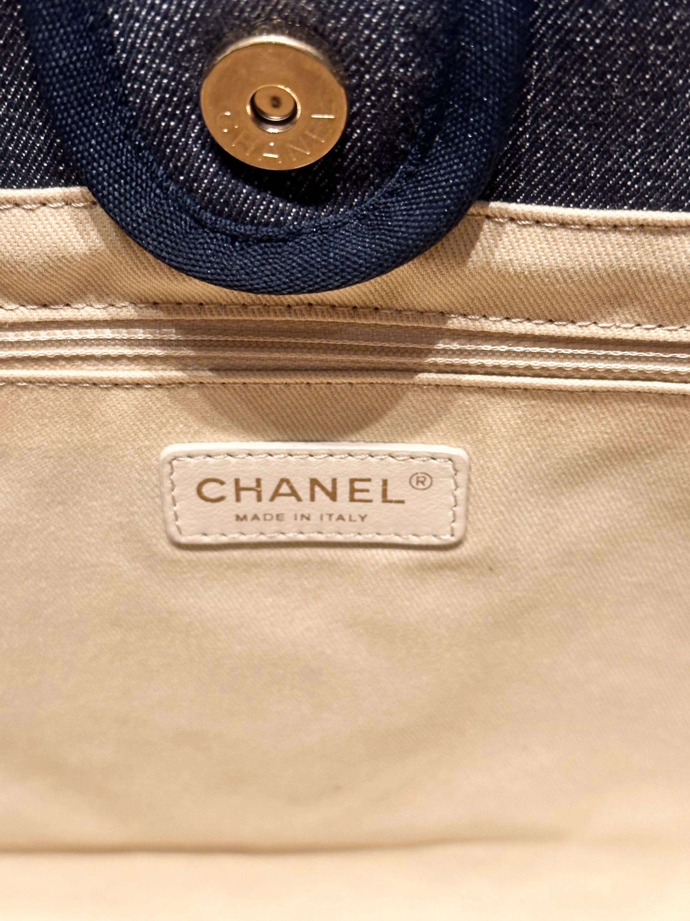 CHANEL Deauville Denim Small Tote