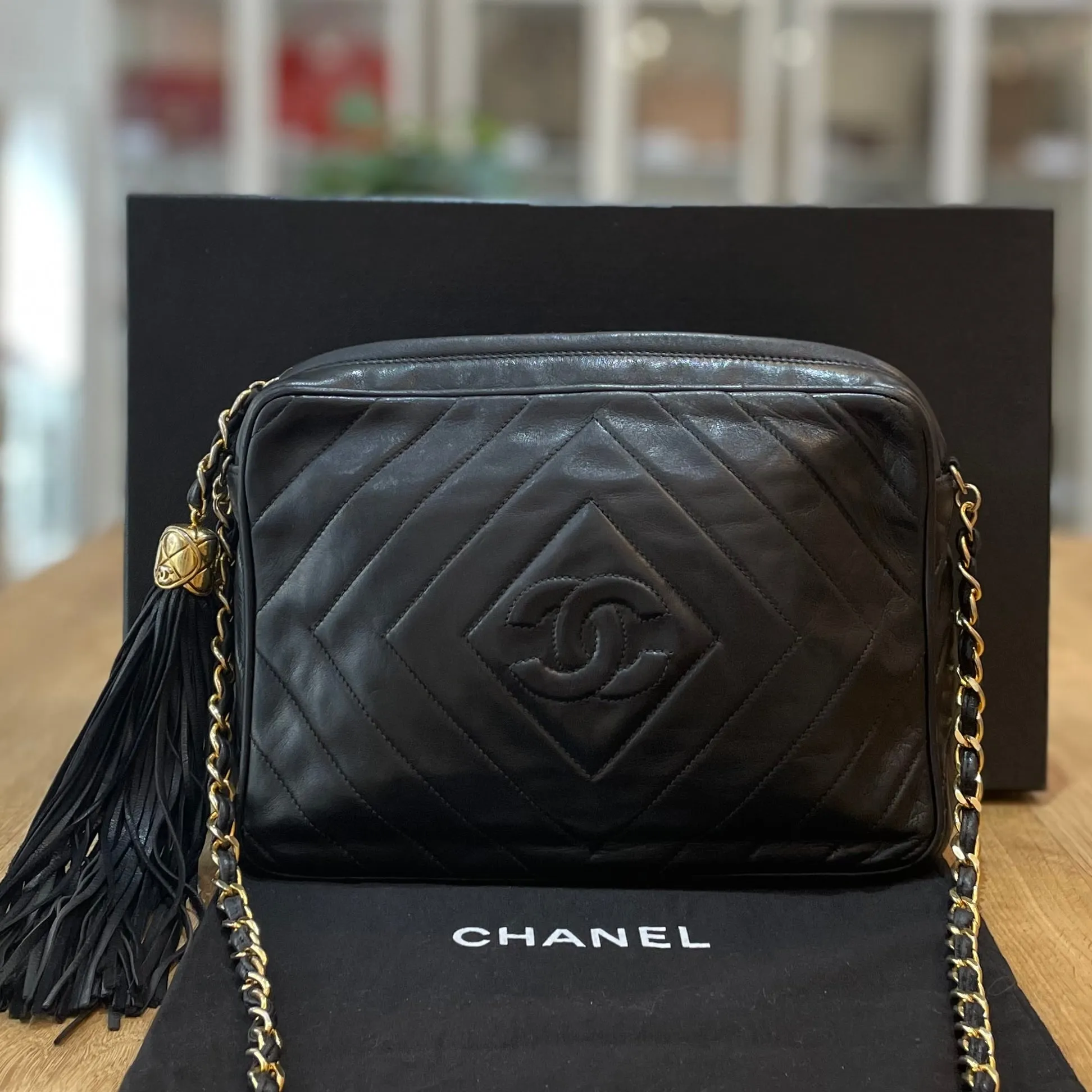 Chanel Vintage Tassel Camera Bag