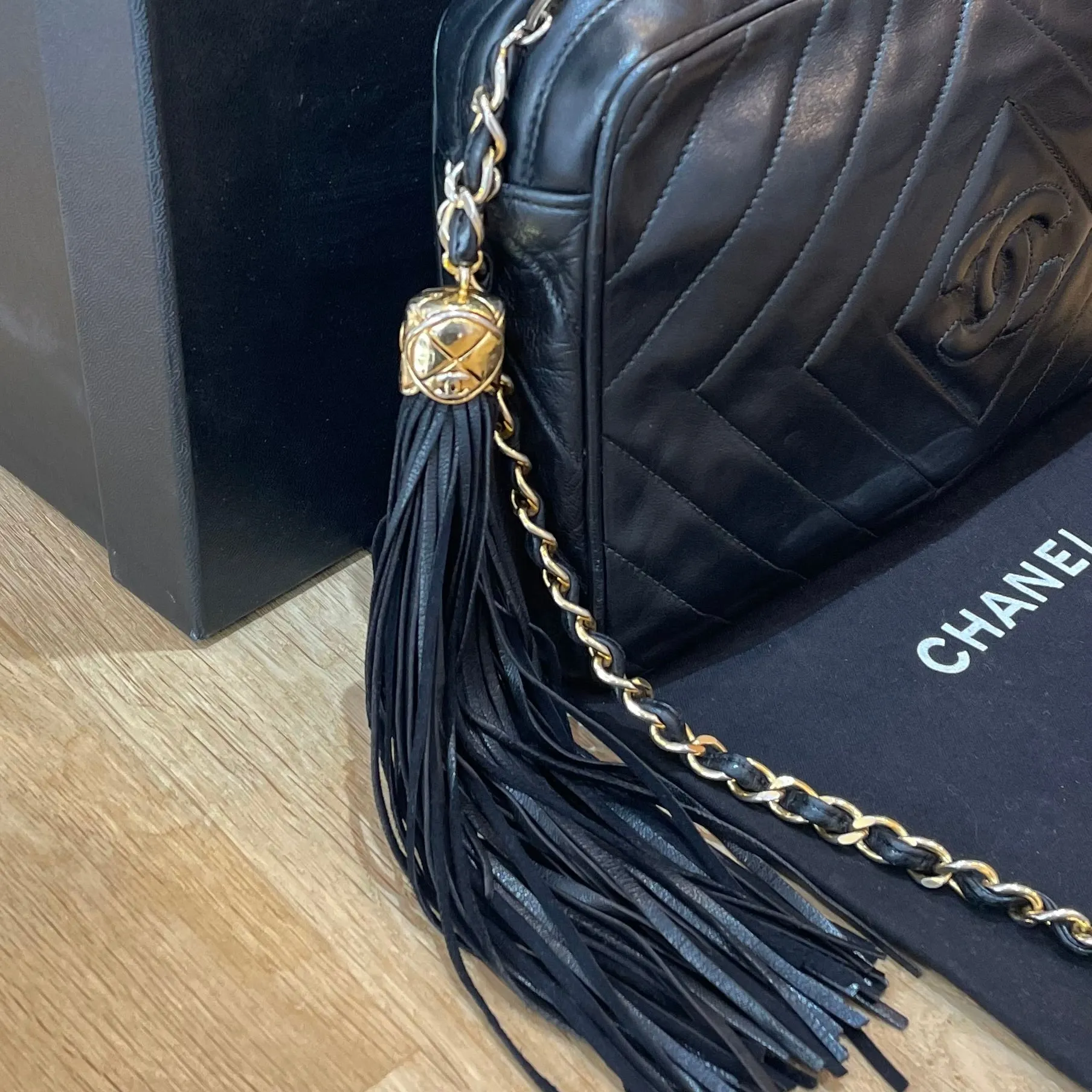 Chanel Vintage Tassel Camera Bag