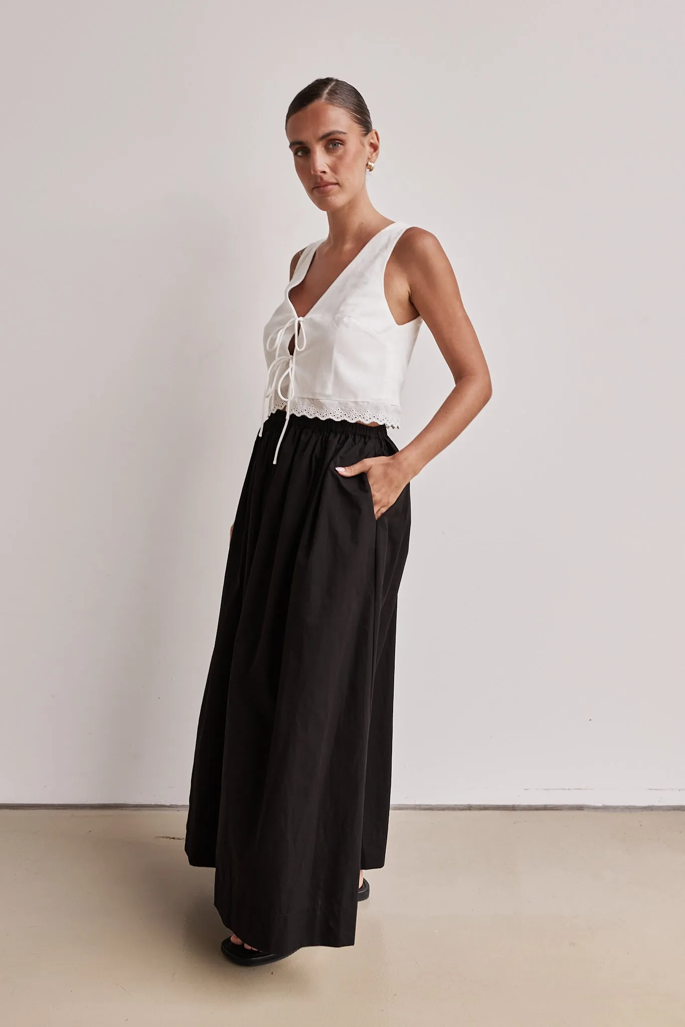 Charly Maxi Skirt (Black)