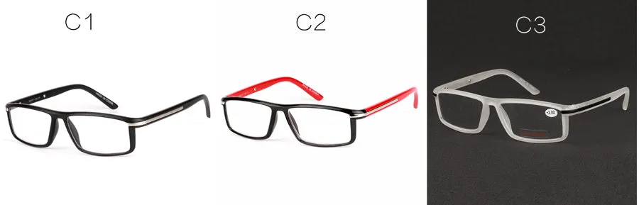 Chashma Unisex Full Rim Square Titanium Tr 90  Reading Glasses 1356