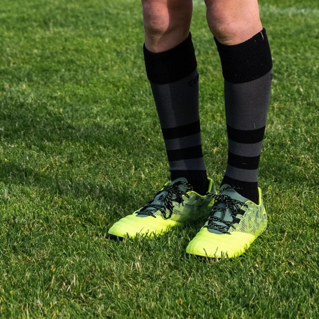 Chaussettes hautes de rugby enfant R500