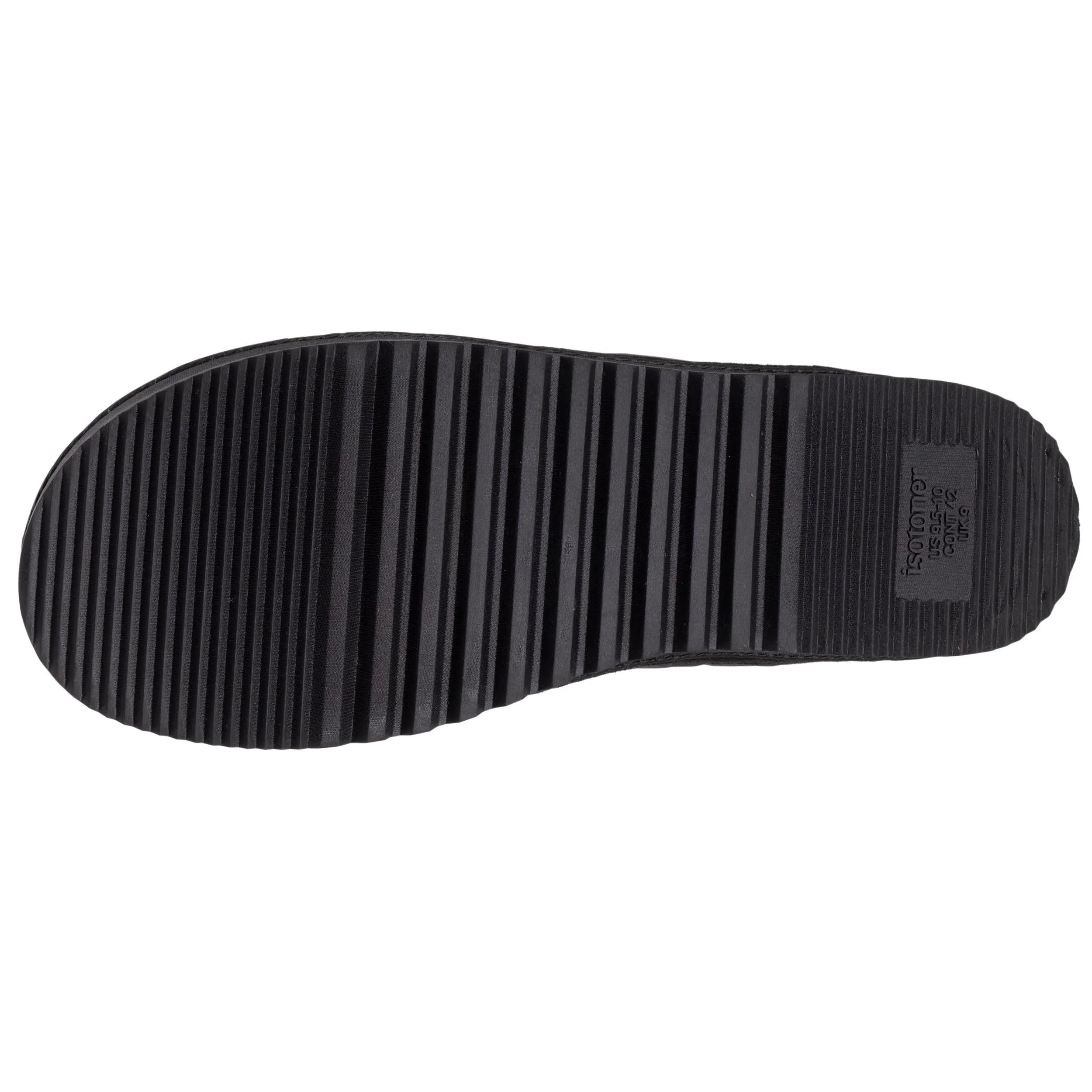 Chaussons mules crantée Homme Noir