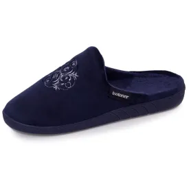 Chaussons mules Femme Marine blason