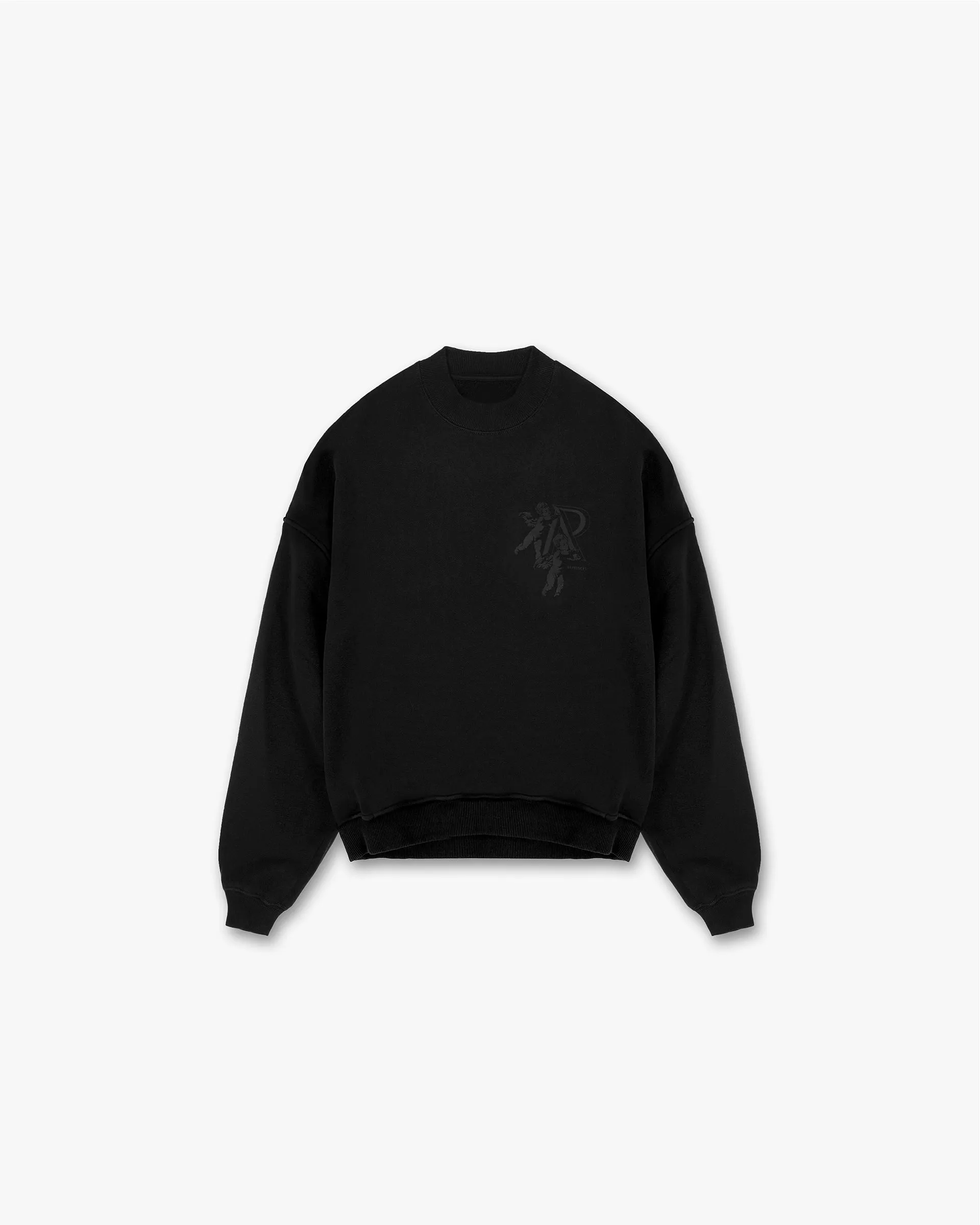 Cherub Initial Sweater - Jet Black