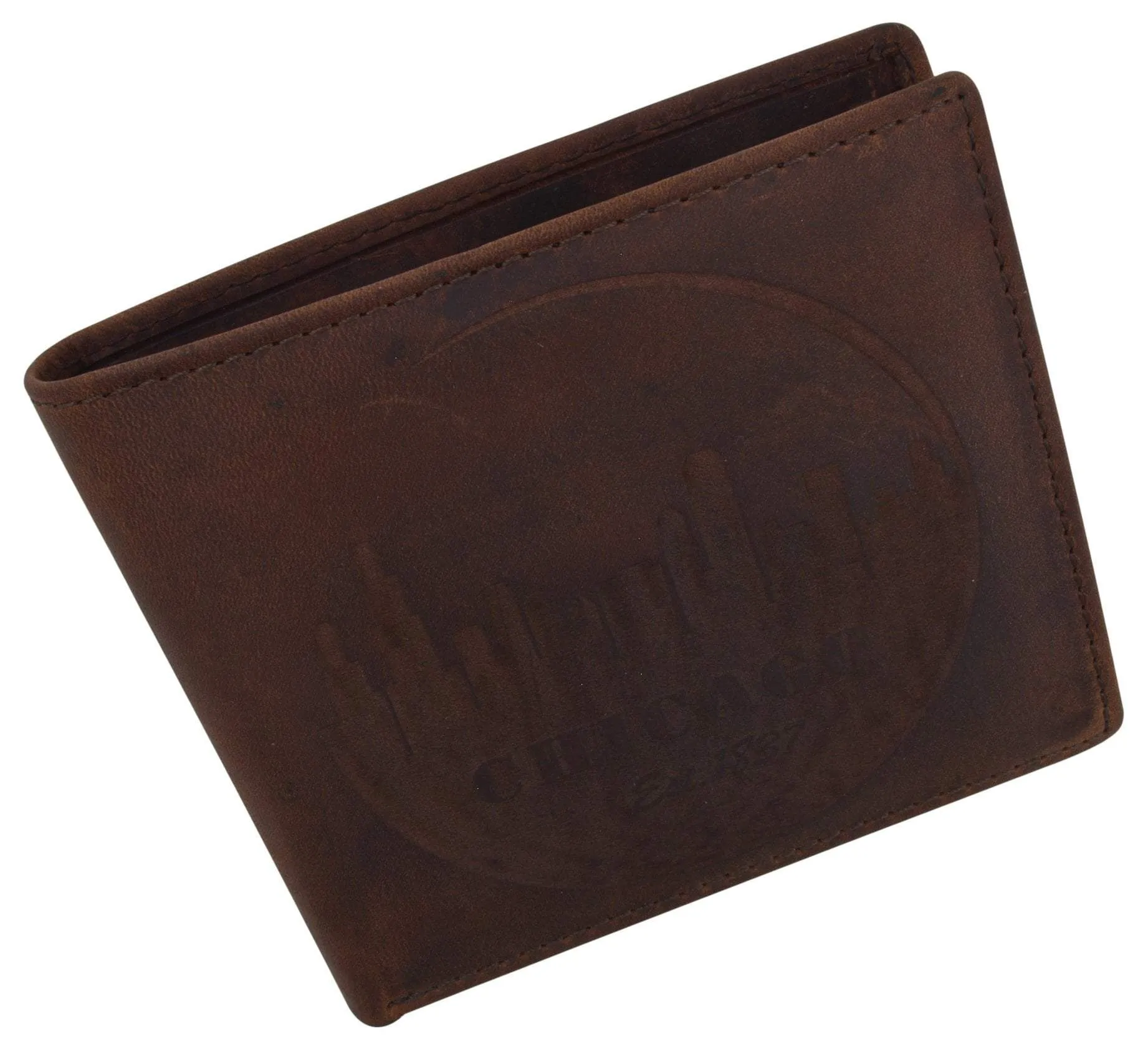 Chicago City Logo RFID Mens Leather Credit Card ID Bifold Wallet