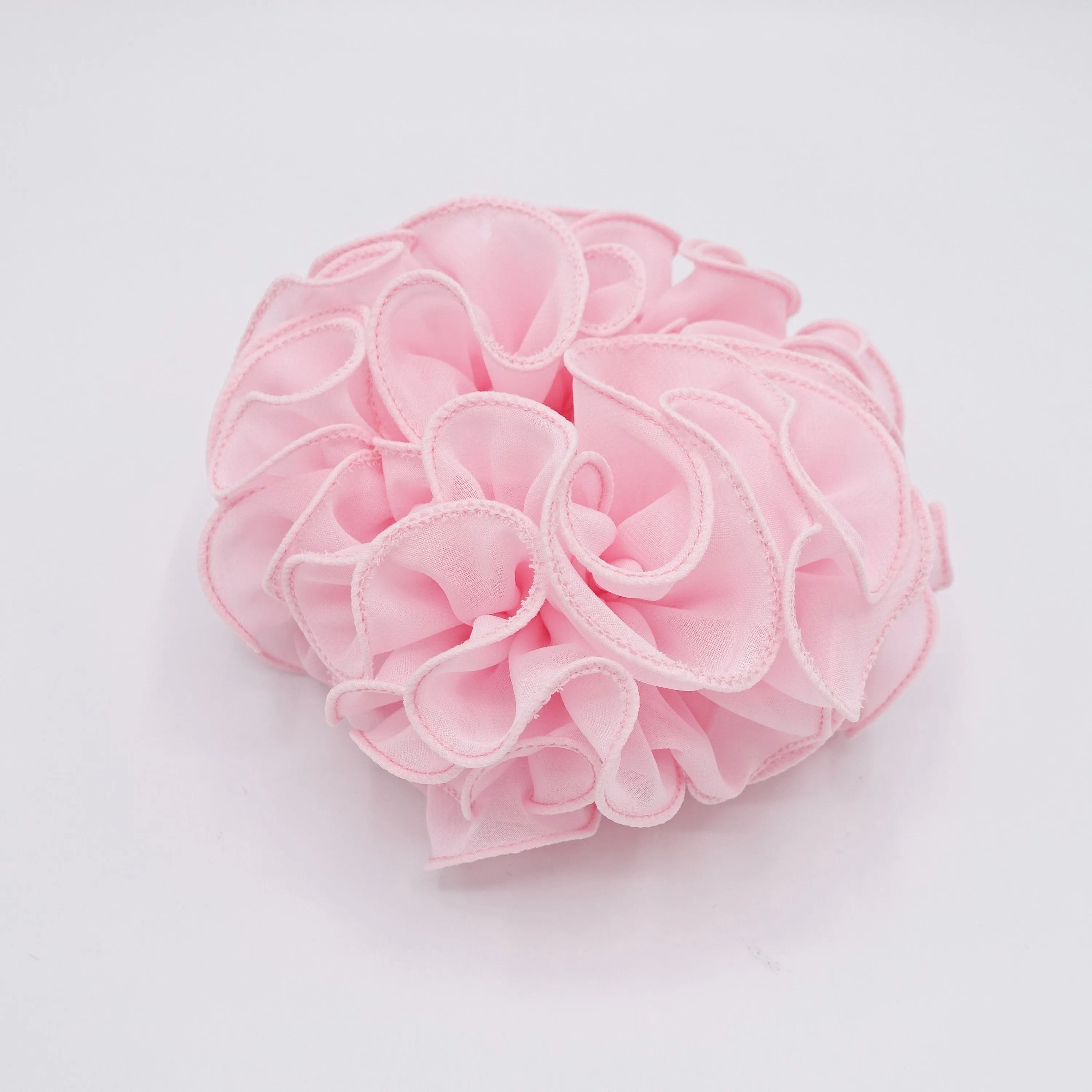 chiffon scrunchies, ruffle scrunchies, hair ties for women