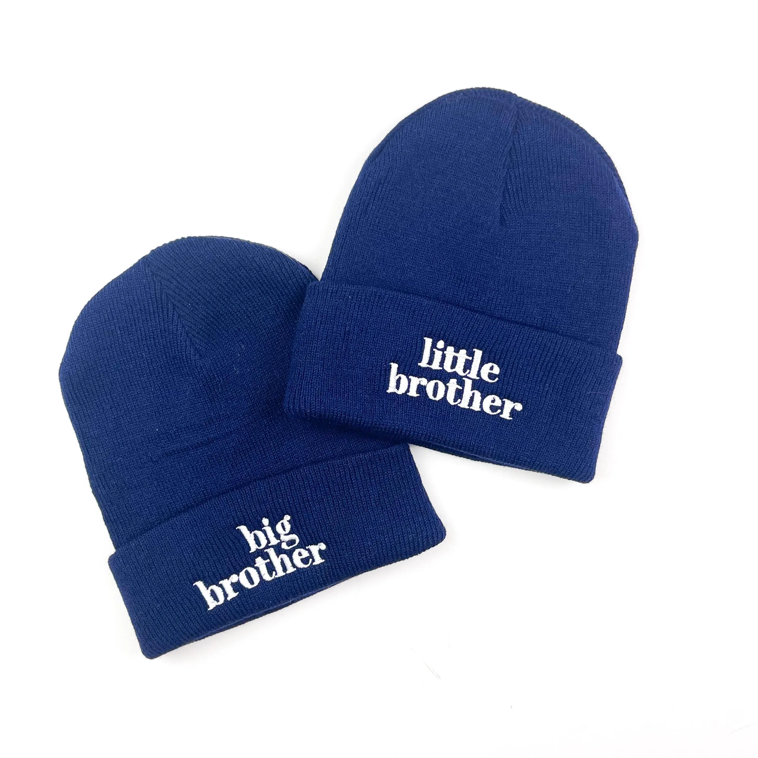 Child Beanie - Big Brother - Navy w/ White