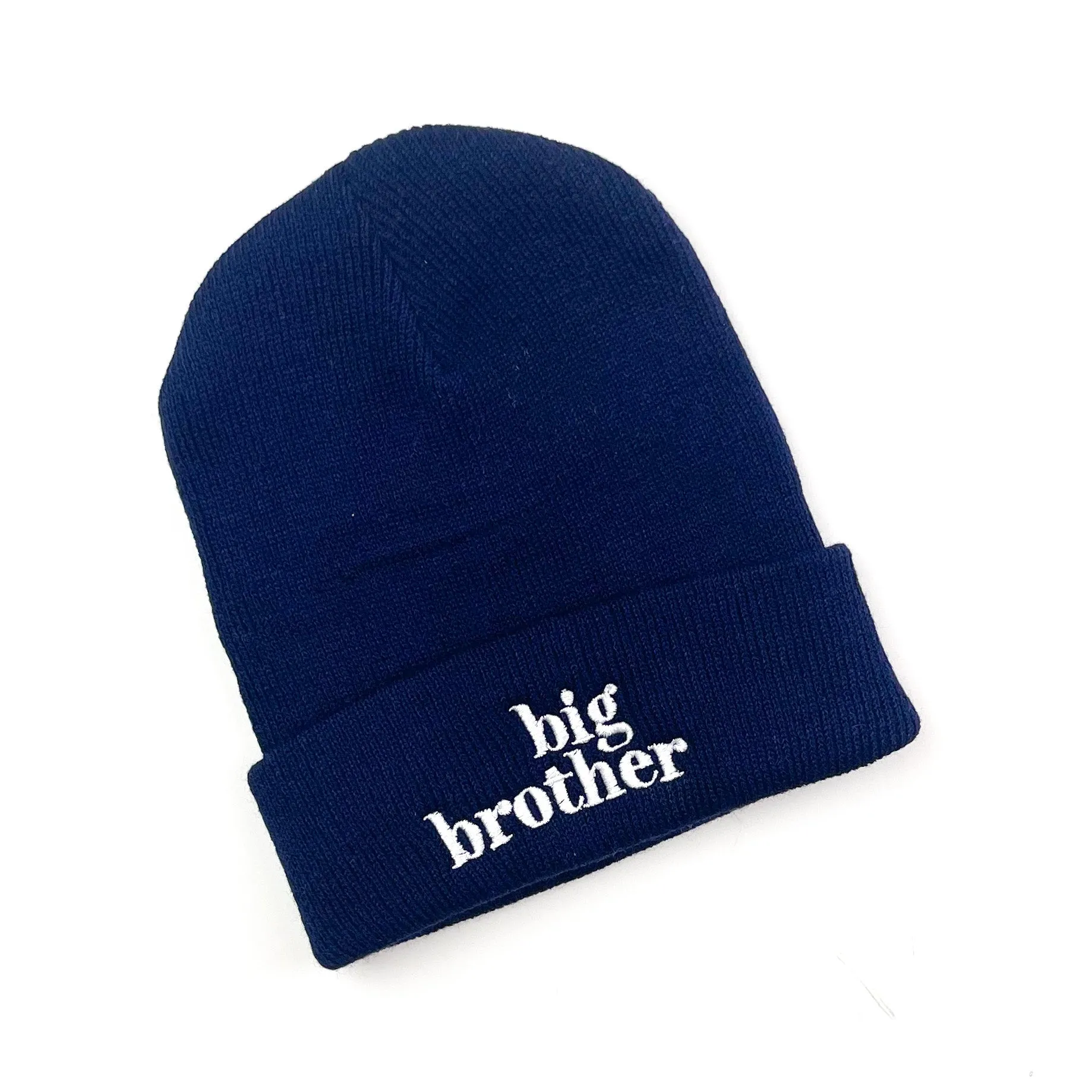 Child Beanie - Big Brother - Navy w/ White