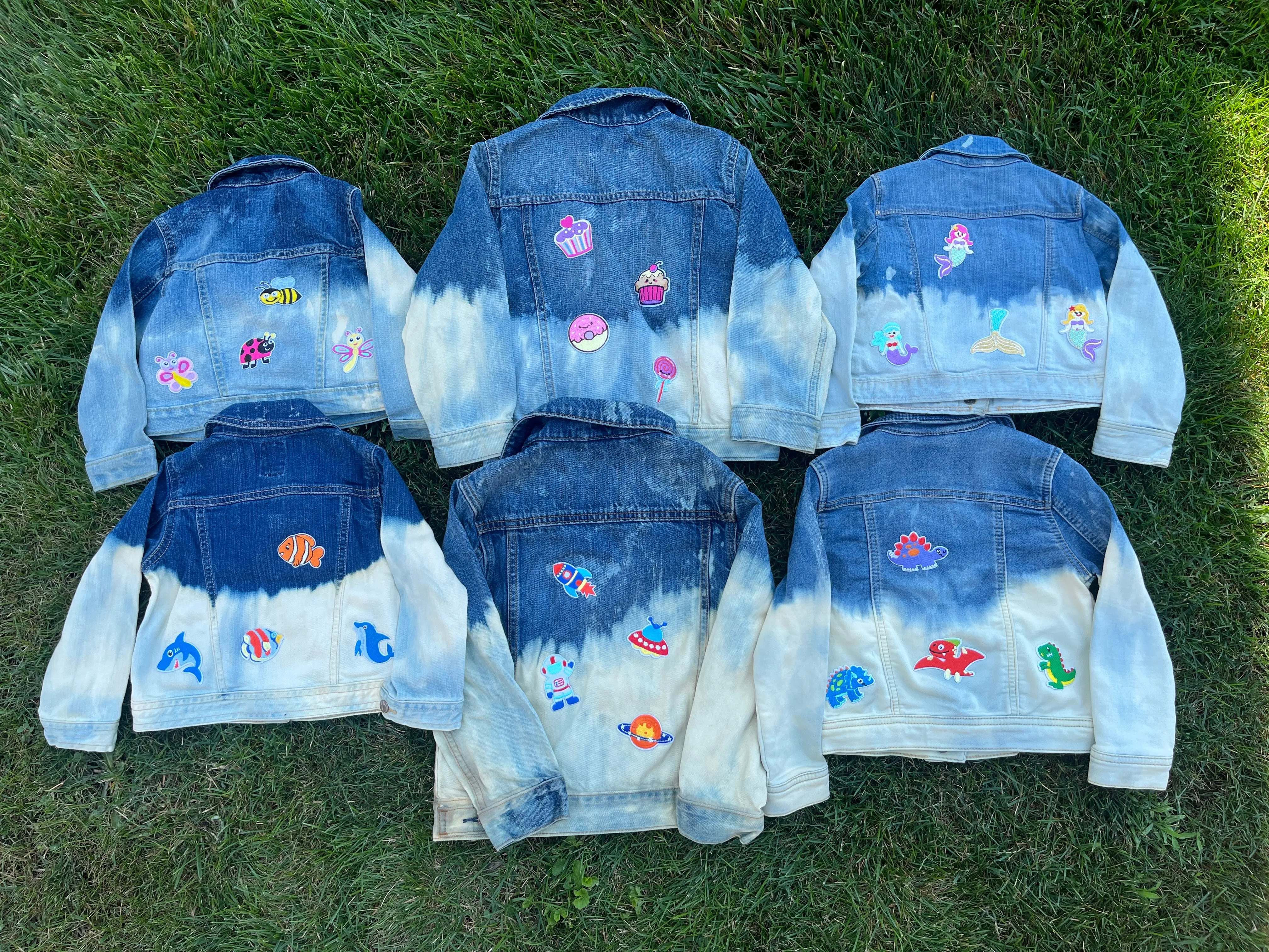 Child Bleach Dye Denim Jacket